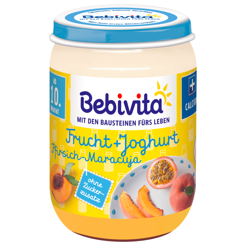 Bebivita Frucht & Joghurt Pfirsich-Maracuja Duo 190g